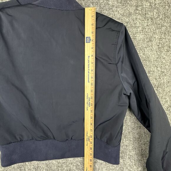 FRAME Jacket Women Medium Blue Navy Bomber Full Zip - Picture 12 of 12